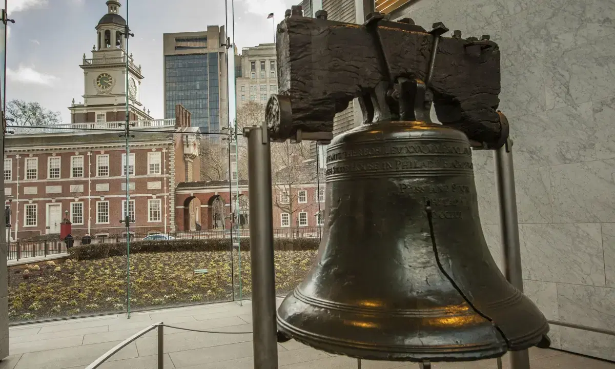 Independence Hall og Liberty Bell